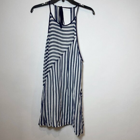 COOPERATIVE Urban Outfitters Womens Sleeveless Mini Dress Blue M Backless New - Picture 1 of 9
